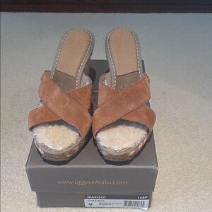 UGG Women's Chestnut Suede Mules